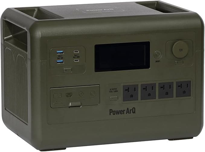 整備済み】PowerArQ S10 Pro オリーブドラブ ポータブル電源 1024Wh