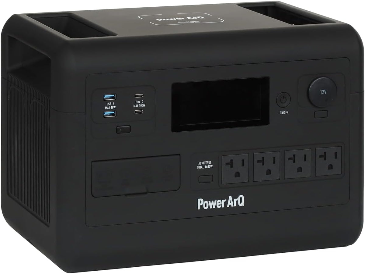 整備済み】PowerArQ S10 Pro ジェットブラック ポータブル電源 1024Wh
