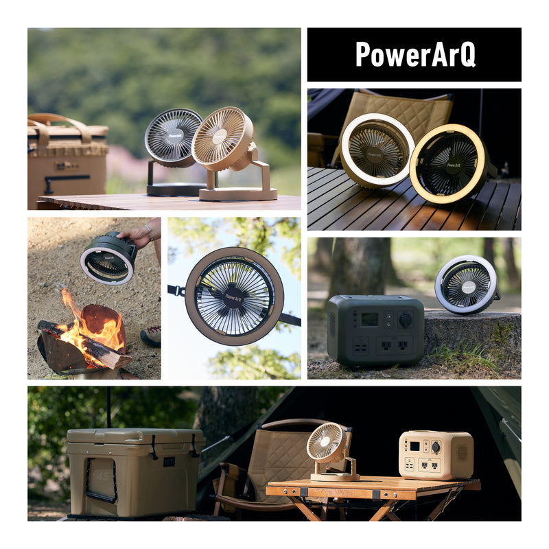 PowerArQ Fan Light サーキュレーター 卓上扇風機
