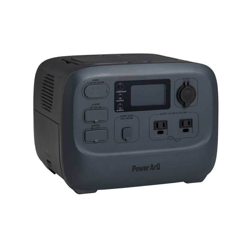 【整備済み】PowerArQ 3 チャコール ポータブル電源 大容量 555Wh 蓄電池 Smart Tap