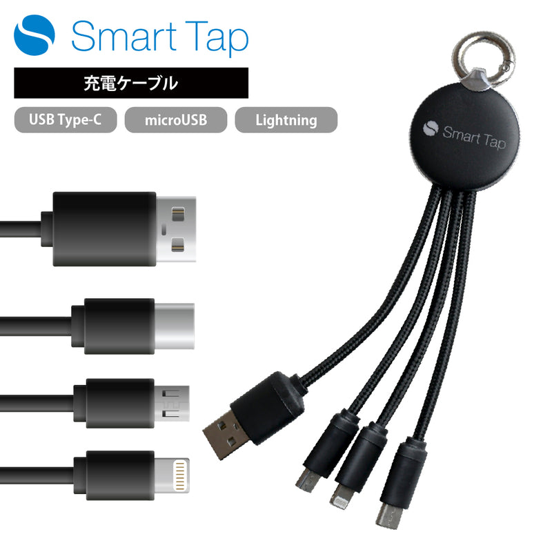 3in1 充電 ケーブル 14cm