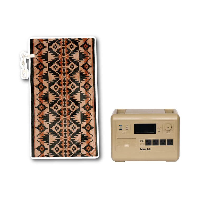 電気毛布 + ポータブル電源 セット