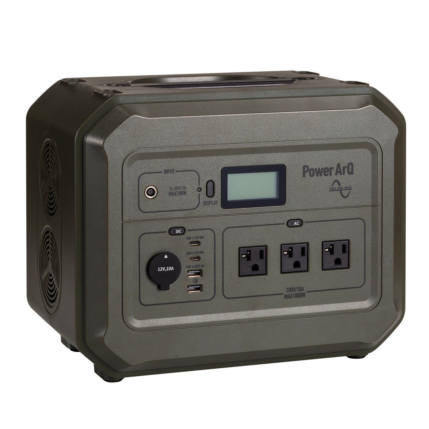 【整備済み】PowerArQ Pro オリーブドラブ ポータブル電源 大容量 1000Wh 蓄電池 Smart Tap