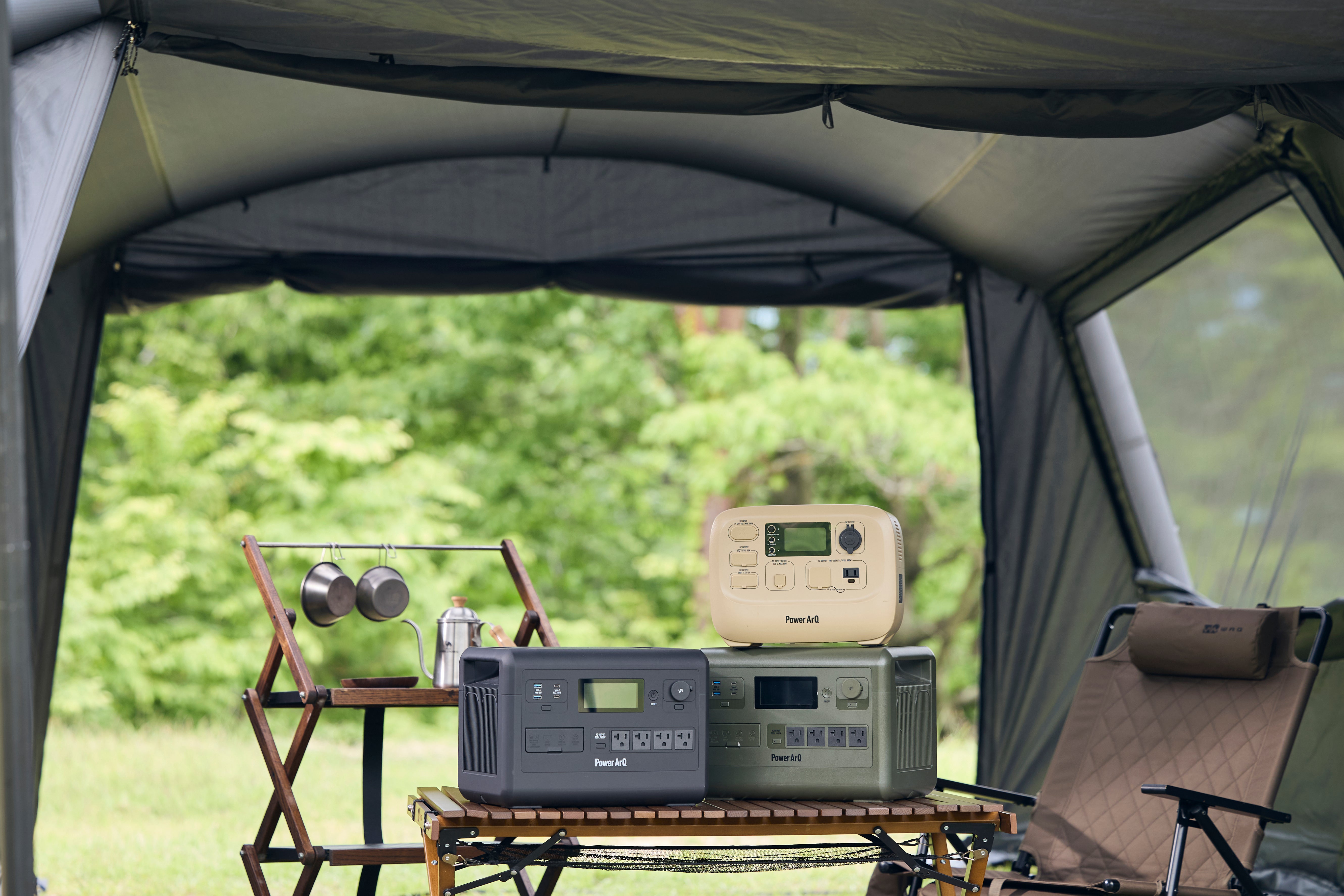 PowerArQ キャンプ場向けレンタルサービス